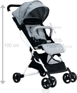 Buggy Kidsee Genius Grijs -Babyproducten 1002x1200