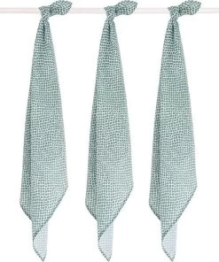 Jollein Hydrofiel Multidoek Snake 70x70cm - Ash Green - 3 Stuks