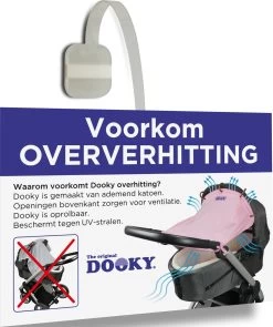Dooky Universal Cover Zonnescherm Kinderwagen - Light Grey Crowns -Babyproducten 1006x1200 5