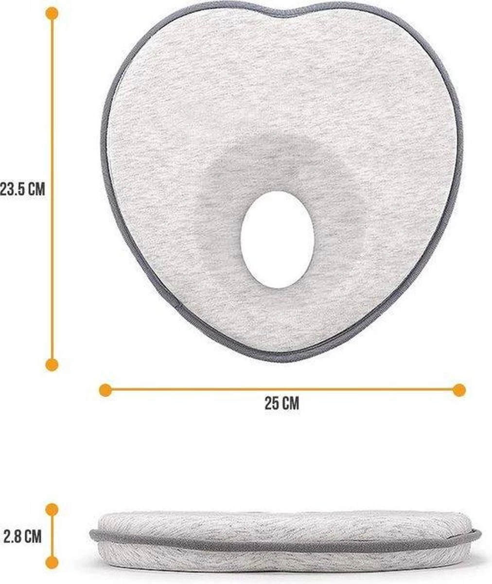 Teppie Baby Hoofdkussen Ergonomisch - Plat Hoofd Kussen - Goed Tegen Voorkeurshouding - Afgeplat Achterhoofd - Orthopedisch Hoofdkussen Voor Baby's 4 Teppie Baby Hoofdkussen Ergonomisch - Plat Hoofd Kussen - Goed Tegen Voorkeurshouding - Afgeplat Achterhoofd - Orthopedisch Hoofdkussen Voor Baby's - Afbeelding 2