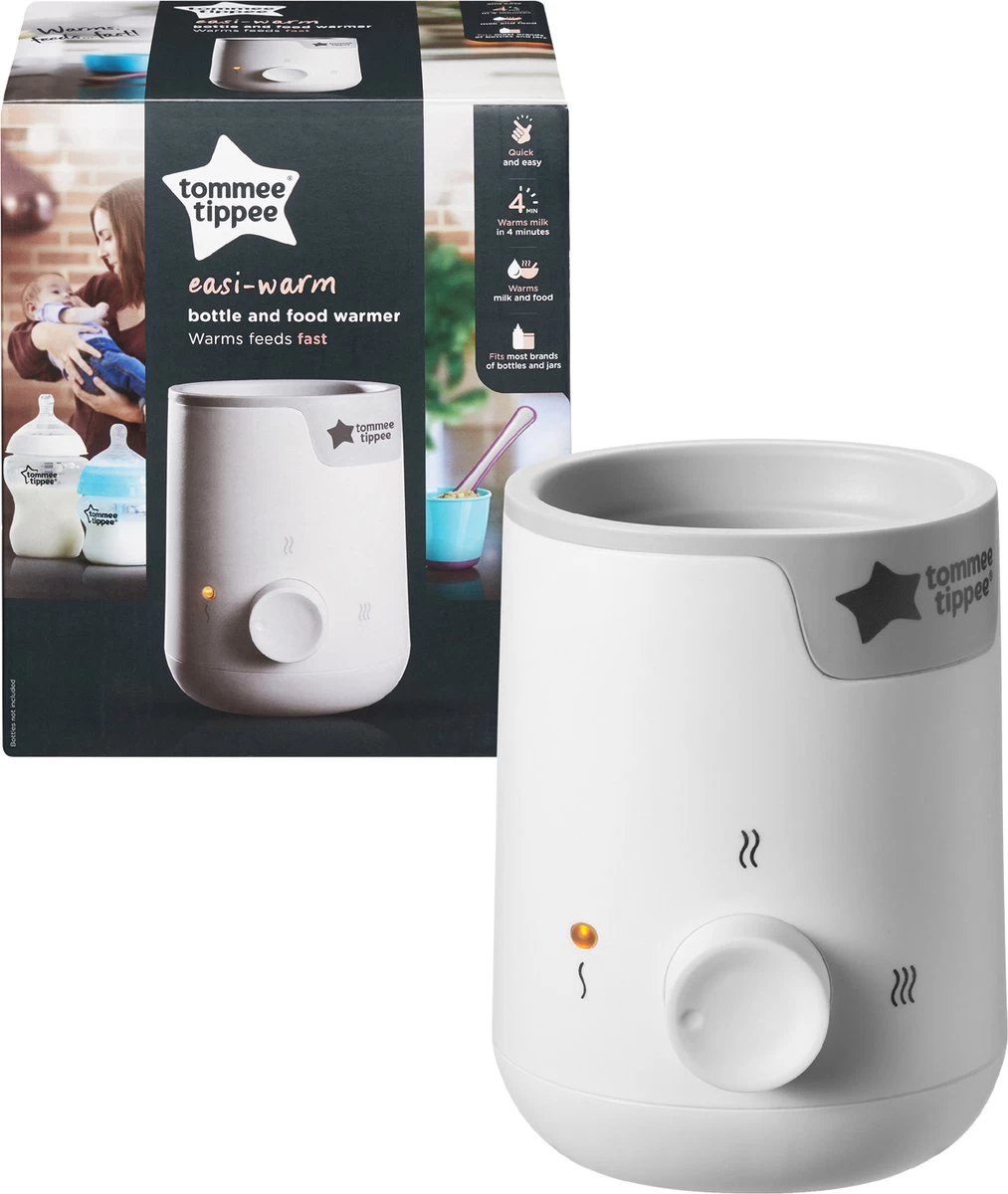 Tommee Tippee Easi Warm - Elektrische Flessen - En Voedselverwarmer - Automatische Timer - Draaiknop - Wit 4 Tommee Tippee Easi Warm - Elektrische Flessen - En Voedselverwarmer - Automatische Timer - Draaiknop - Wit - Afbeelding 2