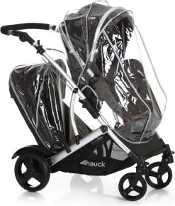 BERKATMARKT - Hauck Duett 2 Dubbele Kinderwagens Voor Baby's En Kinderen, Omkeerbare Zitting, In Hoogte Verstelbaar, Zonwering, Regenbescherming, Opvouwbaar, Tot 36 Kg, Zwarte Woud -Babyproducten 1021x1200 5