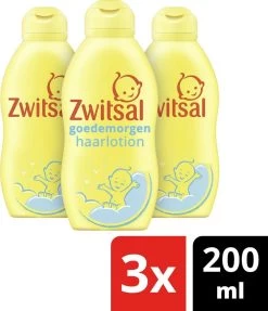 Zwitsal Baby Goedemorgen Haarlotion - 3 X 200 Ml - Voordeelverpakking