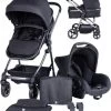 Puck Stroller 3 In 1 Max Zwart Met Frame Antra Incl Autostoel/Adapter/Mamabag -Babyproducten 1040x1200 4