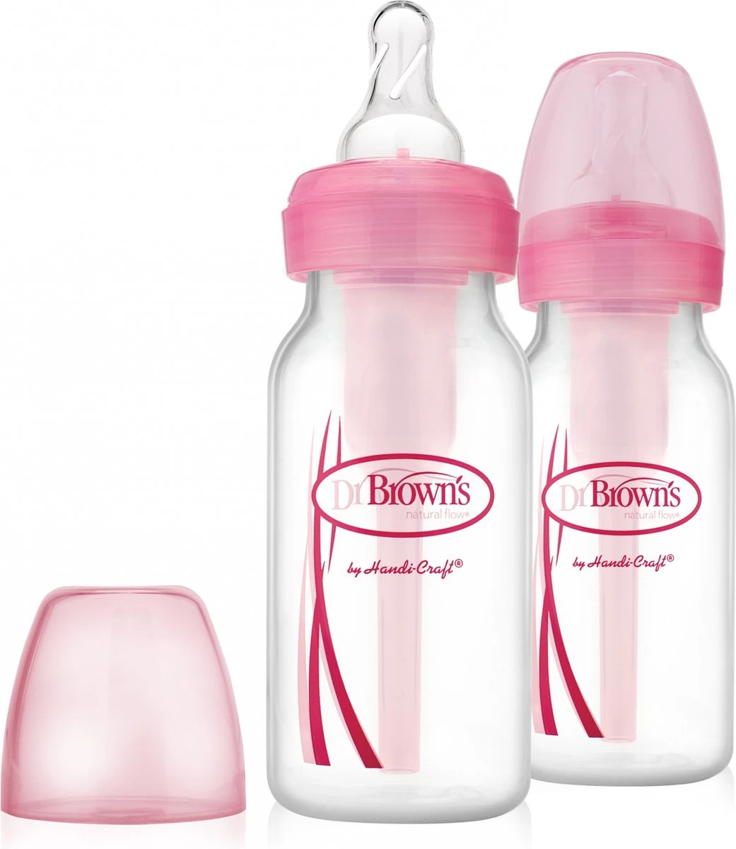 Dr. Brown's - Standaardfles 120 Ml Roze Duopack Options Bottle 3 Dr. Brown's - Standaardfles 120 Ml Roze Duopack Options Bottle