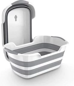 Merkloos Baby Badje Opvouwbaar - Multifunctioneel - Wasmand - Opbergmand - Speelgoed Opslag - Babybadje