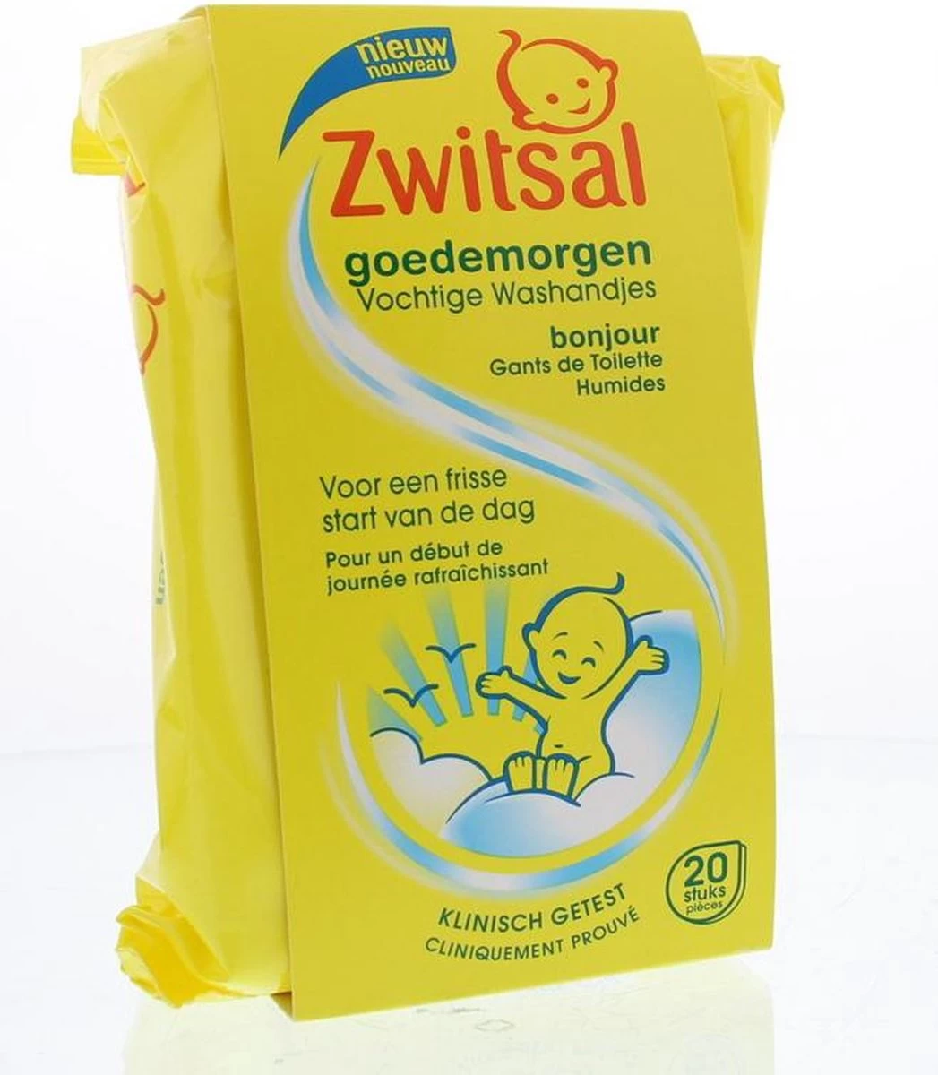 Zwitsal Goedemorgen Baby Vochtige Washandjes - 20 Stuks 13 Zwitsal Goedemorgen Baby Vochtige Washandjes - 20 Stuks - Afbeelding 11
