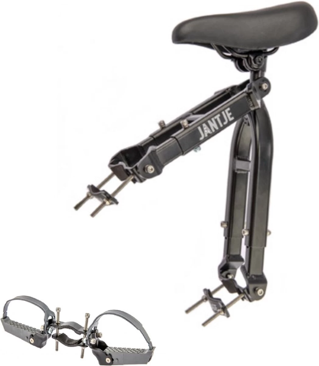 Zadel Op Buis Mirage Jantje Inclusief Voetsteunen Universeel - Zwart 7 Zadel Op Buis Mirage Jantje Inclusief Voetsteunen Universeel - Zwart - Afbeelding 5