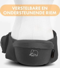 Deryan Pack Basic Luxe Heupdrager - Baby En Peuter Heupzitje - Draagzak Grijs -Babyproducten 1049x1200 4