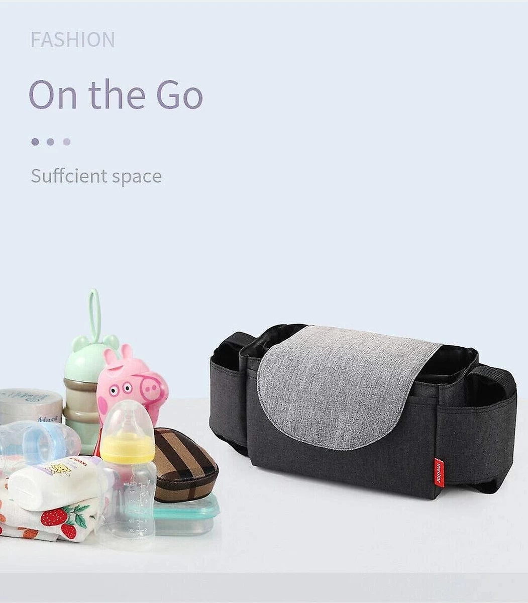 BOTC Kinderwagen Organizer - Buggy Tas Organizer - Wandelwagen Organizer - Luiertas - Telefoonhouder 5 BOTC Kinderwagen Organizer - Buggy Tas Organizer - Wandelwagen Organizer - Luiertas - Telefoonhouder - Afbeelding 3