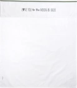 Meyco Love You To The Moon & Back Ledikant Laken - Forest Green - 100x150cm -Babyproducten 1051x1200 5