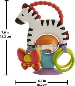 Fisher Price - Activity Zebra - Rammelaar - Speeltje En Bijtring - Grijpspeelgoed -Babyproducten 1055x1200