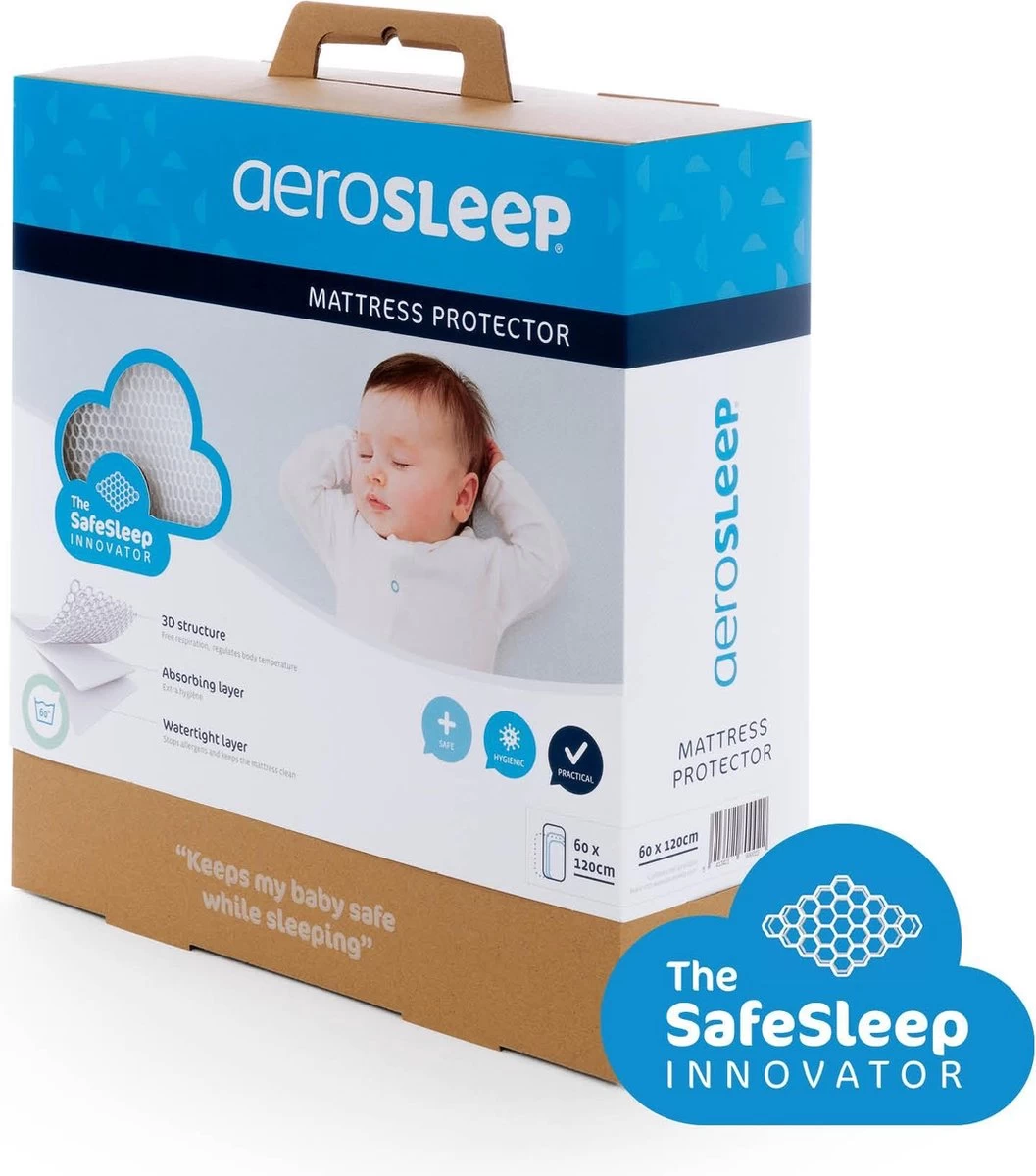 AeroSleep® Matrasbeschermer - Wieg - 80 X 50 Cm 6 AeroSleep® Matrasbeschermer - Wieg - 80 X 50 Cm - Afbeelding 4