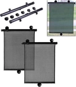 Zonnescherm Auto - Zonwering - Zijruit - UV Protectie - 2 Stuks - Oprolbaar - Rheme -Babyproducten 1060x1200 1