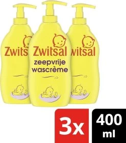 Zwitsal Baby Zeepvrije Wascrème - 3 X 400 Ml - Voordeelverpakking -Babyproducten 1062x1200 13