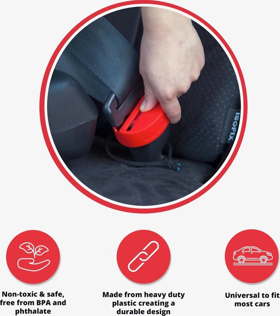 1st - Wididi Autogordel Slot – Bescherm Je Kind Tegen Het Per Ongeluk Losmaken Van De Gordel - Stevig En Duurzaam Kunststof – Universeel Ontwerp 8 1st - Wididi Autogordel Slot – Bescherm Je Kind Tegen Het Per Ongeluk Losmaken Van De Gordel - Stevig En Duurzaam Kunststof – Universeel Ontwerp - Afbeelding 6