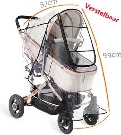 Achilles Universele Regenhoes Kinderwagen (2023 Model)– Buggy Hoes Universeel – Tegen Regen & Miezer -Babyproducten 1071x1200 7