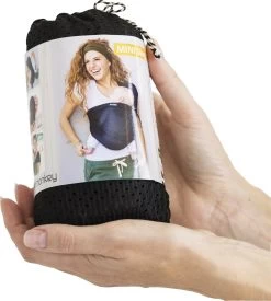 Minimonkey Mini Sling Draagzak - Zwart -Babyproducten 1079x1200 2