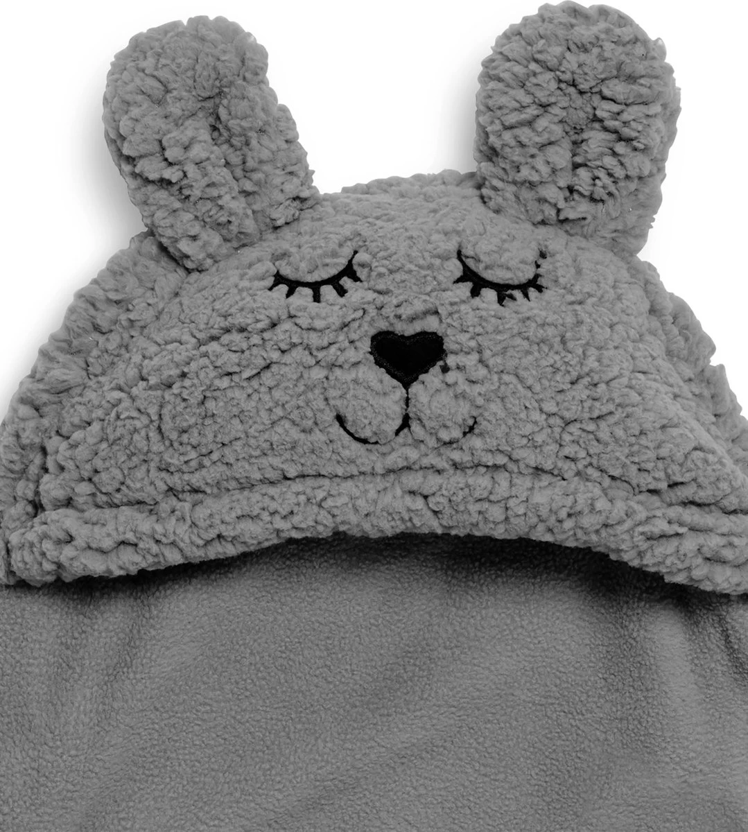 Jollein Wikkeldeken Bunny 100x105cm - Storm Grey 16 Jollein Wikkeldeken Bunny 100x105cm - Storm Grey - Afbeelding 14