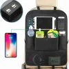 TIKKENS® Auto Organizer Met USB Oplaadpunten Stoel - Tablet Houder - Zwart - - Universeel - Autostoel Beschermer Voor Baby En Kinderen -Babyproducten 1080x1200 1