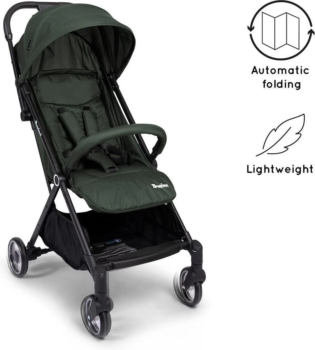 Baninni Automatisch Inklapbare Wandelwagen Vigo Groen 3 Baninni Automatisch Inklapbare Wandelwagen Vigo Groen