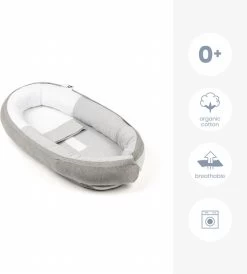 Doomoo Cocoon - Babynestje - Biologisch Katoen En 74 X 46 Cm - Classic Grey -Babyproducten 1083x1200 7