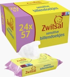 Zwitsal Baby Sensitive Billendoekjes Alcoholvrij - 1368 Doekjes - Voordeelverpakking
