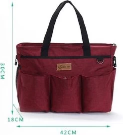 Merkloos Decopatent® Luiertas Schoudertas - Baby Verzorgingstas - Incl Verschoningsmatje & Flessenhouder - Vakken - Jongens/Meisjes - Grijs -Babyproducten 1095x1200 1