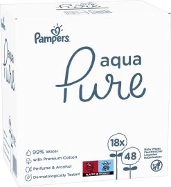 Pampers® Pampers - Aqua Pure - Billendoekjes - 2592 Doekjes - 54 X 48 -Babyproducten 1095x1200 5