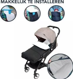 Achaté Voetenzak - Voor Kinderwagen Of Stoeltje – Baby Slaapzak - Autostoel - Wit -Babyproducten 1104x1200 4