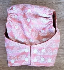 BonBini´s Luiers - Wasbare Luier Salmon Rainbow 3-15 Kg - Luierbroekje - Dubbele Antilek Preventie - Zwemluier Drukknoopjes En Verstelbaar Maat S, M, L Maat 1 T/m 5 -Babyproducten 1111x1200 5