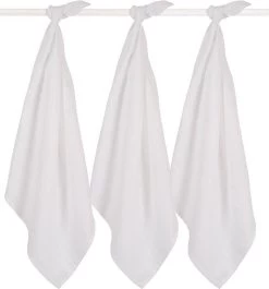 Jollein Hydrofiel Multidoek Basic 70x70cm - White - 3 Stuks -Babyproducten 1117x1200 7