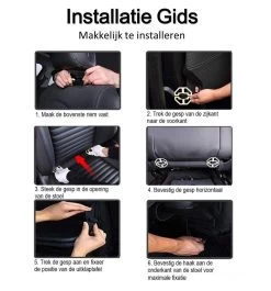 Merkloos Autostoel Organizer - Met Uitklapbare Laptophouder - Auto Organizer Met Tablet Houder - Auto Ipadhouder Voor Kinderen - Auto Organizer Met Uitklapbaar Tafel - Tray - Fleshouder - Tissuehouder - Car Organizer - Car Seat Organizer - Luxe Mat Zwart -Babyproducten 1120x1200 1