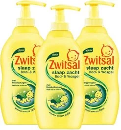Zwitsal Baby - Slaap Zacht Bad En Wasgel Eucalyptus - 3 X 400ml - Voordeelverpakking