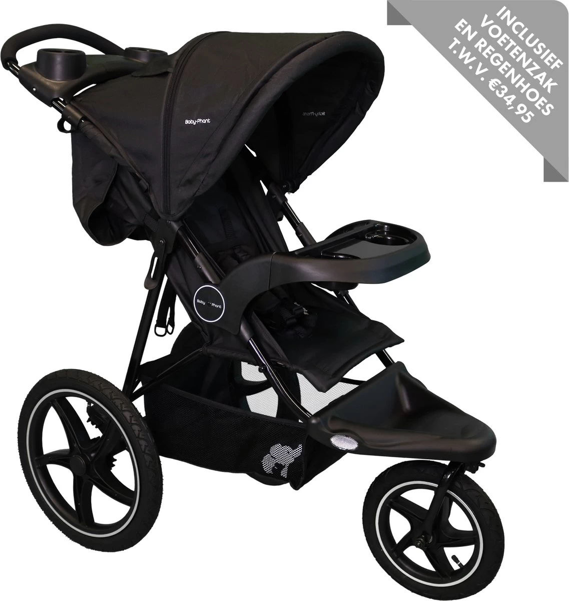 Babyphant Luxe Yasmin Hardloop Kinderwagen – Jogging Buggy - Runner 3 Babyphant Luxe Yasmin Hardloop Kinderwagen – Jogging Buggy - Runner