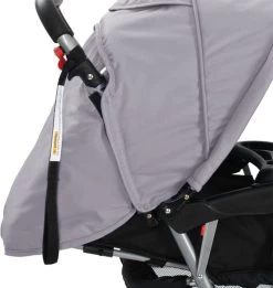 VidaXL Kinderwagen Dubbel Staal Grijs En Zwart -Babyproducten 1137x1200 7