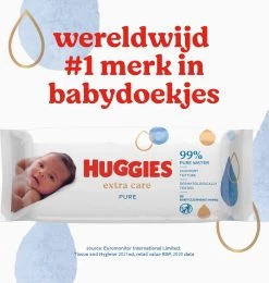 Huggies Billendoekjes - Pure Extra Care - 8 X 56 Stuks - 448 Doekjes - Voordeelverpakking -Babyproducten 1138x1200 6