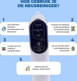 Young Star Baby - Elektrische Neusreiniger Baby - Neuszuiger Met USB - Neuspeer - Neusdouche - Snotverwijderaar -Babyproducten 1138x1200 7