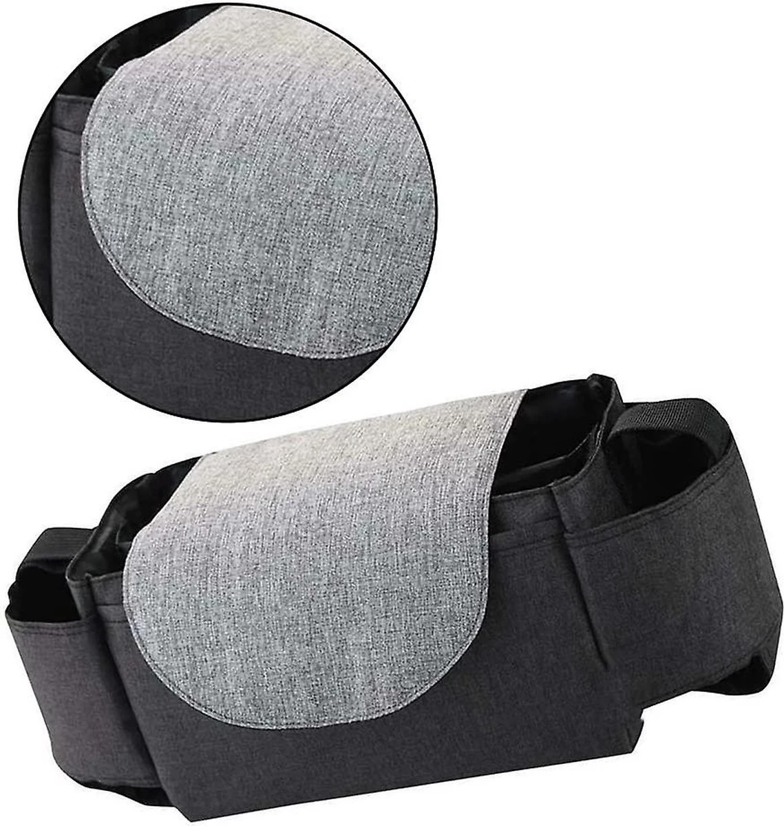 BOTC Kinderwagen Organizer - Buggy Tas Organizer - Wandelwagen Organizer - Luiertas - Telefoonhouder 6 BOTC Kinderwagen Organizer - Buggy Tas Organizer - Wandelwagen Organizer - Luiertas - Telefoonhouder - Afbeelding 4