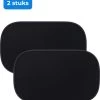 Nuvance - Zonnescherm Auto - 2 Stuks - Met UV Protectie Voor Baby En Kind - Zonwering Zijruiten - Zelfklevend - One Size - Zwart -Babyproducten 1140x1200 3