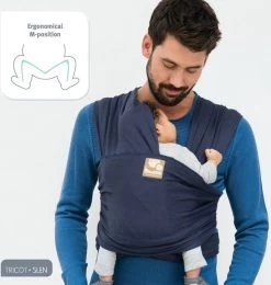 Babylonia - Tricot-Slen Organic - Draagdoek Baby - Silver Blue 22 Babylonia - Tricot-Slen Organic - Draagdoek Baby - Silver Blue -Babyproducten 1142x1200 3