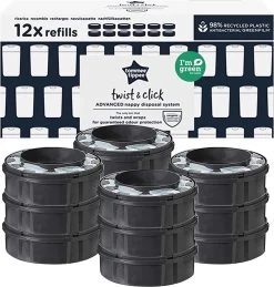 Tommee Tippee Twist & Click Milieuvriendelijke Luieremmer Navulling - Duurzaam Geproduceerde Greenfilm - 12 Stuks -Babyproducten 1144x1200 5