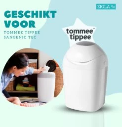 Zigla – 3x Luieremmer Navulling – Navulcassette - Geschikt Voor Tommee Tippee Sangenic Tec -Babyproducten 1152x1200 5