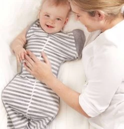 Love To Dream™ Babyslaapzak Swaddle Up™ - Inbakeren Afbouwen - Baby 6-9 Maanden - 8.5-11 Kg - All Season - Grijs -Babyproducten 1156x1200 12