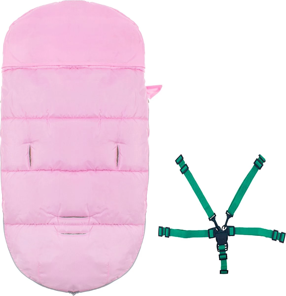 Springos Voetenzak | Voetenzak Buggy | Voetenzak Autostoel | Universeel | 90 Cm | Roze 8 Springos Voetenzak | Voetenzak Buggy | Voetenzak Autostoel | Universeel | 90 Cm | Roze - Afbeelding 6