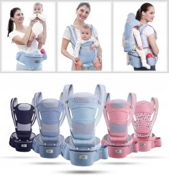 Merkloos Ergonomische Babydraagzak - 15 In 1 - Donkerblauw - 0 Tot 48 Maanden - Babydrager -Buikdrager En Rugdrager - Baby Draagzak - Ergonomisch - Heupdrager -Babyproducten 1160x1200 11