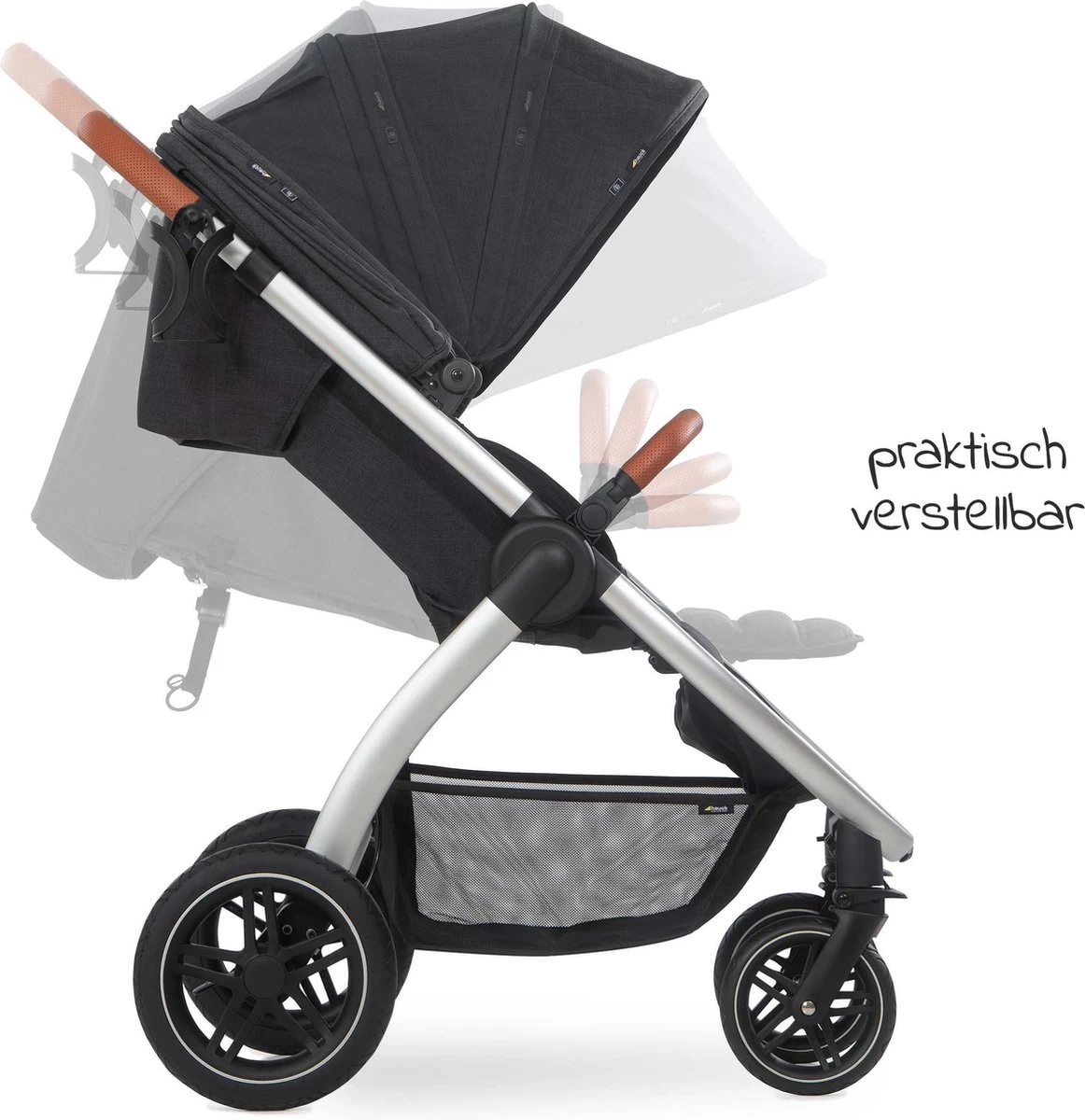 Hauck UpTown Buggy - Met één Hand Opvouwbaar - Zwart 15 Hauck UpTown Buggy - Met één Hand Opvouwbaar - Zwart - Afbeelding 13
