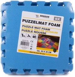 Benson 9 Stuks Zwarte Puzzel Vloertegels Foam 30 X 30 Cm - Puzzel Speelmat - Baby/peuter Speelgoed Matten -Babyproducten 1163x1200