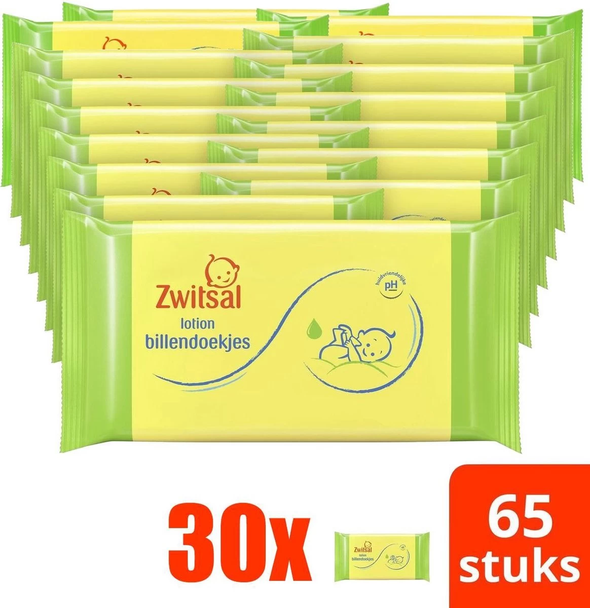 Zwitsal Billendoekjes | Voordeelverpakking 30 X 65 Doekjes 10 Zwitsal Billendoekjes | Voordeelverpakking 30 X 65 Doekjes - Afbeelding 8