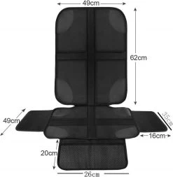 Nixnix - Autostoelhoes - Autostoelbeschermer - Autostoel Beschermer - Zwart - Bescherm Mat - Kinderen -Babyproducten 1173x1200 5